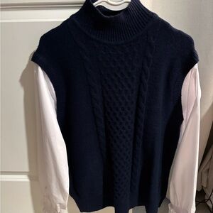 LOFT Dark Blue Knit Top